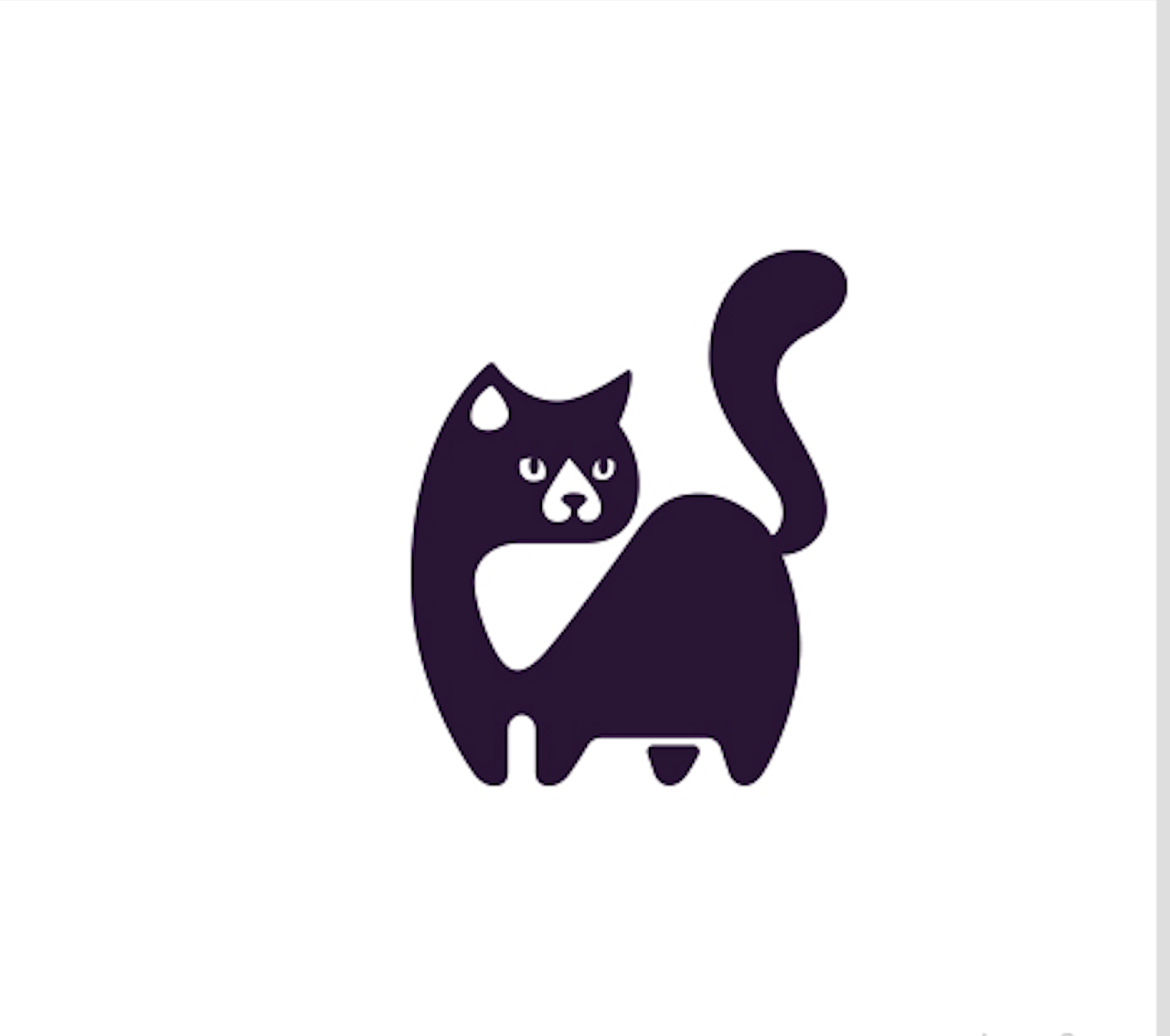 肥胖、猫、宠物店的logo设计