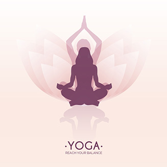 女性剪影瑜伽logo设计欣赏
