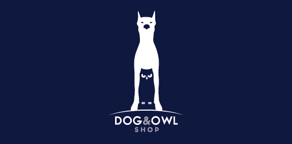 狗 猫头鹰 logo设计欣赏