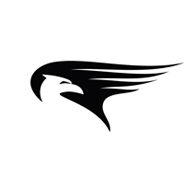 鸟logo设计 卡通设计 黑白