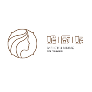 女性logo设计 金色 人物logo设计