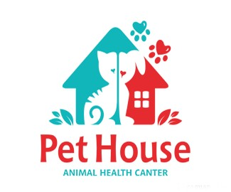 宠物医院logo设计，英文logo设计，字体logo设计
