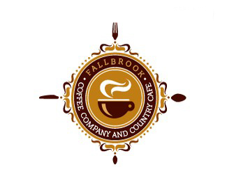 咖啡logo设计，饮品店logo设计
