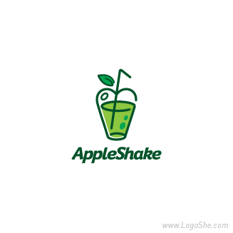 logo设计—苹果奶昔