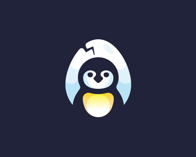 企鹅宝宝logo设计