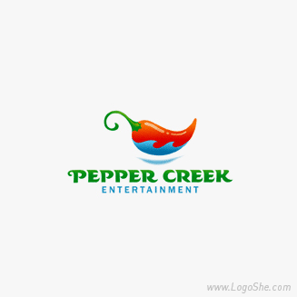 logo设计-彩色的辣椒