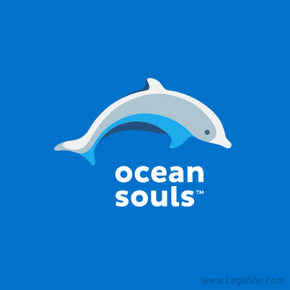 logo设计-海与鱼