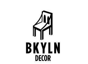 黑白椅子搭配英文的logo设计