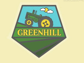 logo设计-拖拉机耕作图