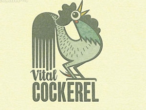 logo设计-长尾巴的公鸡