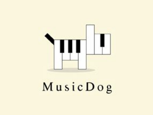 logo设计-钢琴狗