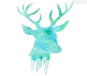 logo设计-梦幻的麋鹿
