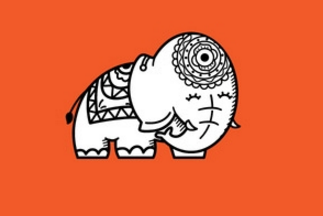 logo设计-印度特色大象