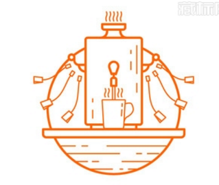 茶机logo设计图