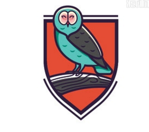 logo设计-微笑的猫头鹰