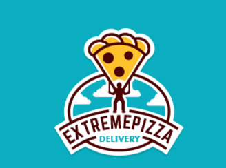 logo设计-小人与大披萨
