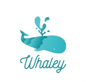 logo设计-海洋色的鲸鱼