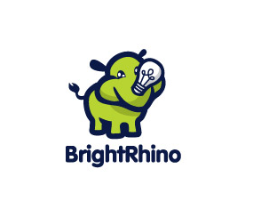 logo设计-犀牛与电灯胆