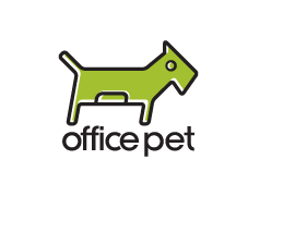 logo设计-绿色的纸片狗
