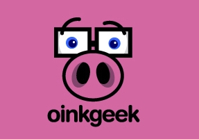 logo设计-可爱的戴眼镜的猪