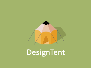 logo设计-铅笔做成的帐篷