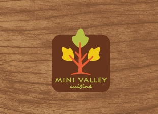 植物元素的餐厅logo设计