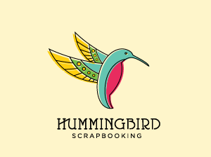 logo设计-彩色的蜂鸟素材