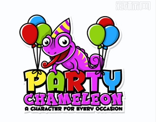 logo设计-欢乐派对的聚会元素