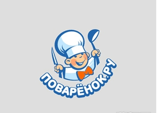 可爱的小厨师的形象logo