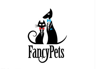 logo设计-绅士猫和绅士狗的组合