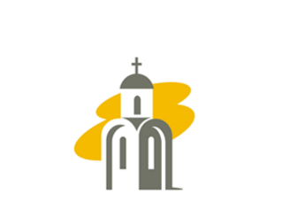素描淡淡的教堂的logo图标欣赏