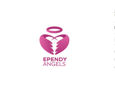 象征温暖和关爱的天使logo