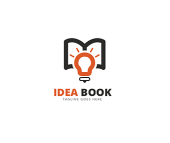 简单利落的书籍阅读logo