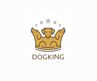 动物皇冠图标logo设计
