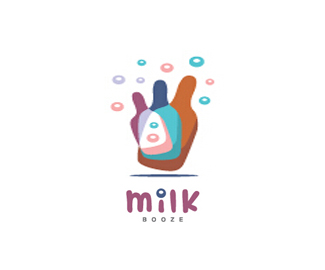牛奶商标logo设计