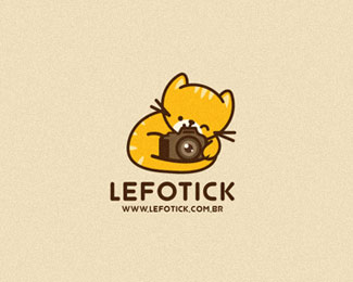 Lefotick儿童摄影logo设计