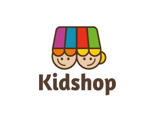 Kidshop儿童店logo设计