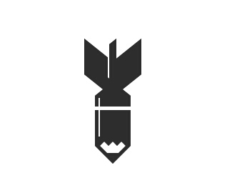 炸弹logo设计