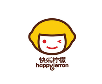 快乐柠檬logo设计
