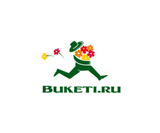 Buketi鲜花速递logo设计欣赏