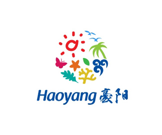 豪阳旅行社手绘风格logo设计欣赏