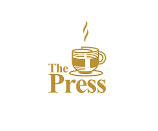 The Press咖啡馆logo设计欣赏