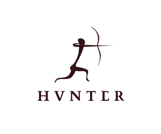 HVNTER远古风格logo设计欣赏