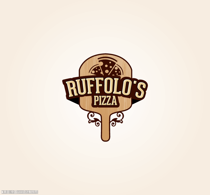比萨饼和意大利面餐厅logo设计