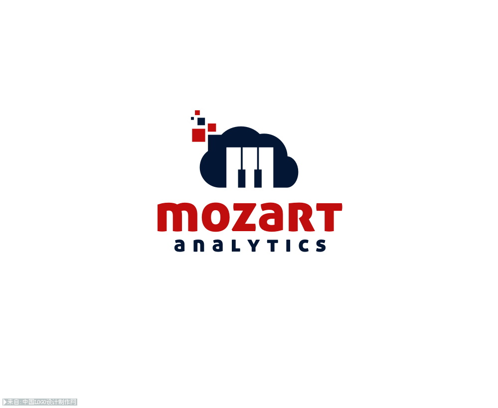 数据分析行业的钢琴logo设计