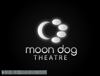月亮狗剧院logo设计欣赏