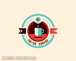 50 Coffee标志设计欣赏