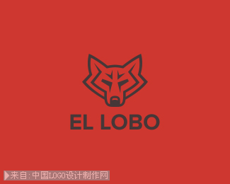 El Lobo皮革店logo设计欣赏