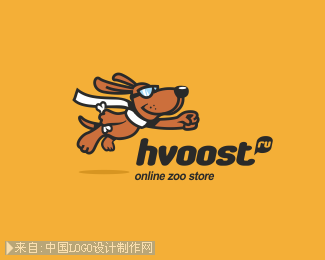 Hvoost宠物商店标志设计欣赏