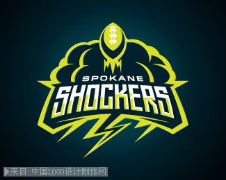 Spokane Shockers商标设计欣赏